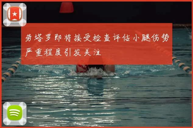 劳塔罗即将接受检查评估小腿伤势严重程度引发关注