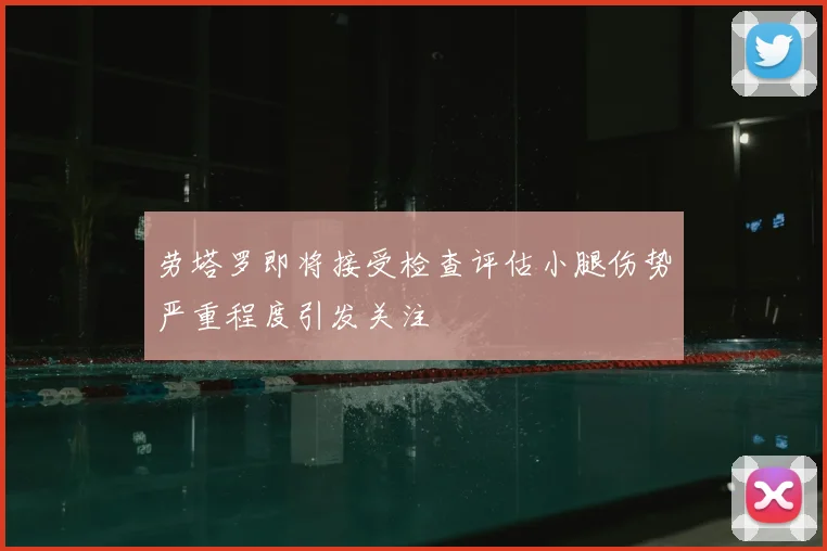 劳塔罗即将接受检查评估小腿伤势严重程度引发关注