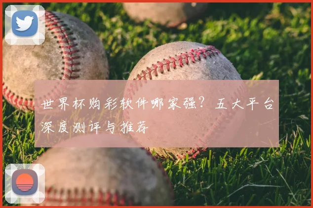 世界杯购彩软件哪家强？五大平台深度测评与推荐